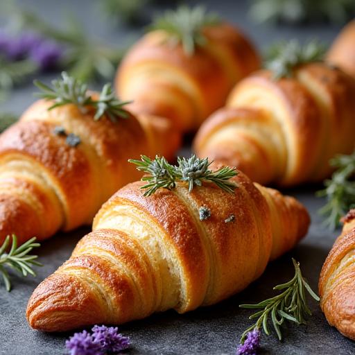 Surtido de pasteles individuales con infusiones